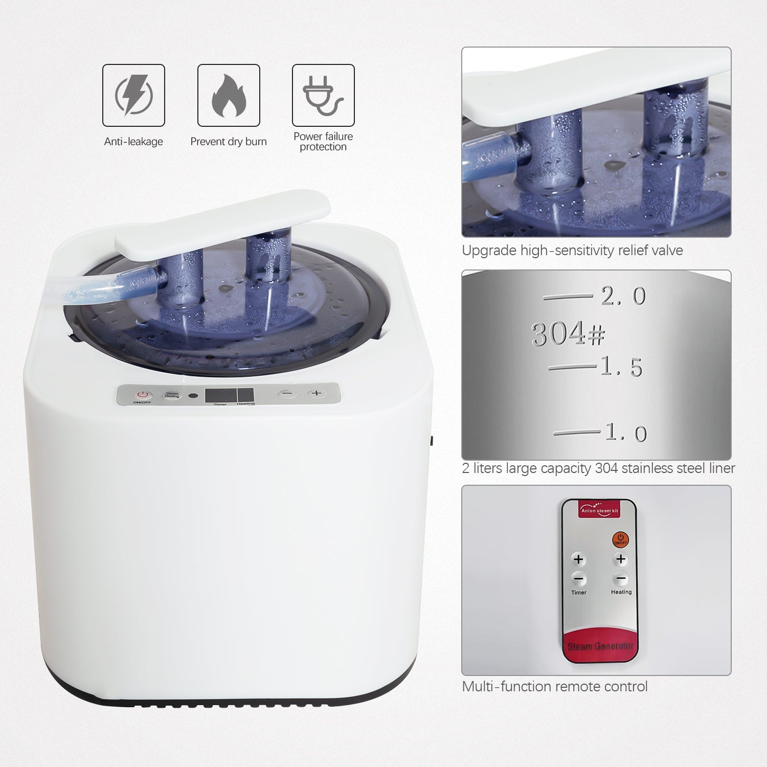 Sojourner Portable Sauna For Home Steam Sauna Tent, Personal Sauna Sauna Heater, Tent, Chair, Remote Included For Home Sauna Enjoy Your Own Personal Spa Silver Cotton Cotton