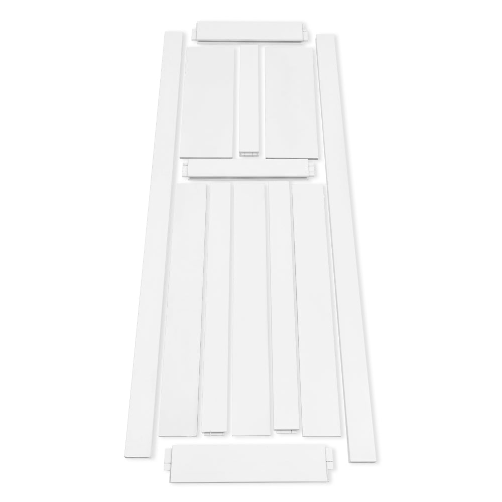 32" X 84" Five Panel Real Primed Door Slab, Diy Panel Door, Modern Interior Barn Door, Moisture Proof, Anti Deformation, Pre Drilled Ready To Assemble, Suitable For Pre Hung And Barn Door White Mdf