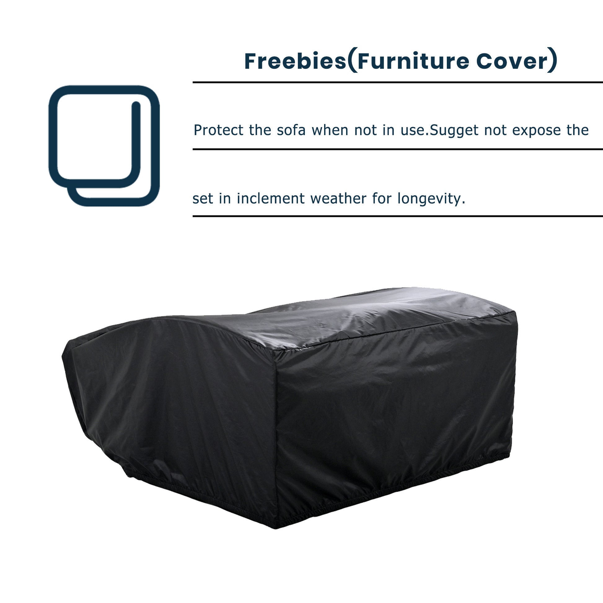 Pe Wicker Rattan Double Chaise Lounge, 2 Person Reclining Daybed With Adjustable Back And Cushions, Free Furniture Protection Cover, White Yes Complete Patio Set White Water Resistant Frame Water Resistant Cushion Garden & Outdoor Casual Sofa Seating