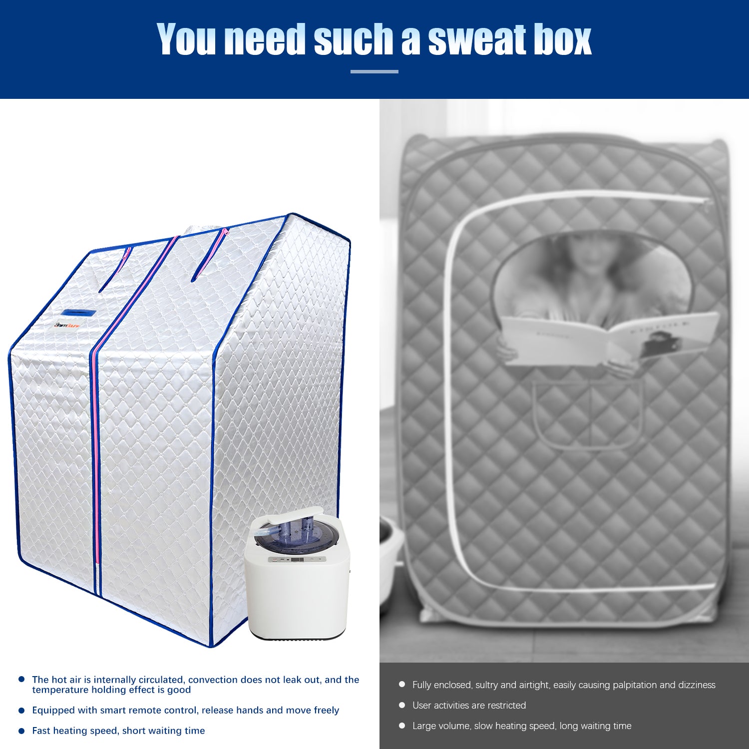 Sojourner Portable Sauna For Home Steam Sauna Tent, Personal Sauna Sauna Heater, Tent, Chair, Remote Included For Home Sauna Enjoy Your Own Personal Spa Silver Cotton Cotton