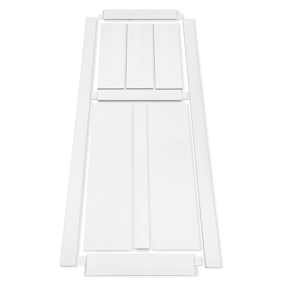 36" X 84" "T" Style Real Primed Door Slab 6.6Ft Barn Door Sliding Hardware Adjustable Floor Guider Pull Handle, Diy Unfinished Paneled Door, Modern Interior Barn Door, Moisture Proof White Mdf