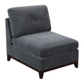 Ash Grey Chenille Fabric Modular Sectional 6Pc Set Living Room Furniture U Sectional Couch 2X Corner Wedge 2X Armless Chairs And 2X Ottomans Tufted Back. Gun Ash Chenille Wood Primary Living Space Cushion Back Contemporary,Modern Modular Chenille 6 Seat