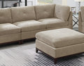 Camel Chenille Fabric Modular Sofa Set 6pc Set Living camel-chenille-wood-primary living space-cushion