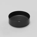 Ceramic Circular Vessel Bathroom Sink Art Sink Matte Black Ceramic