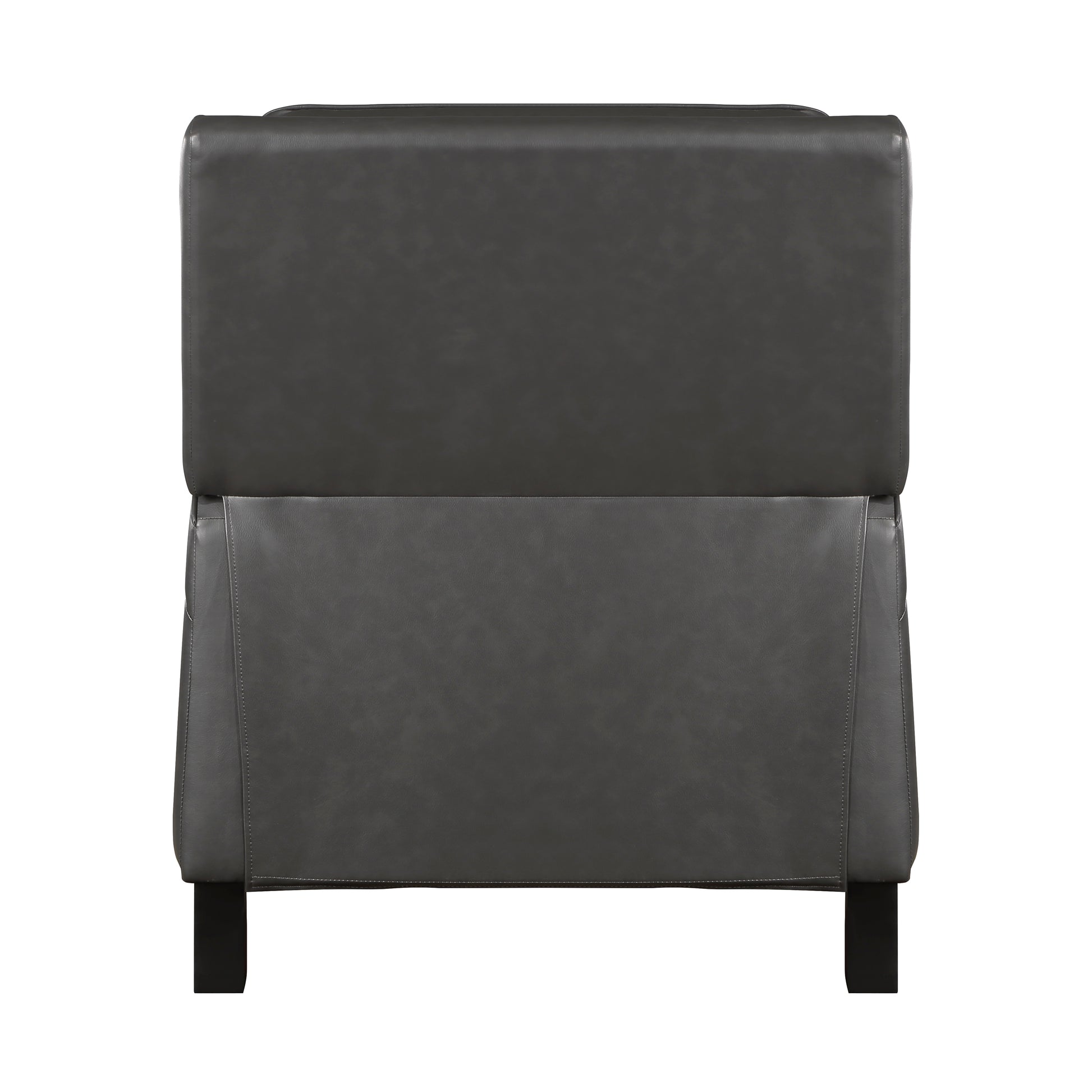 Push Back Reclining Chair Transitional Style Grey Color Self Reclining Motion Chair 1Pc Cushion Seat Modern Living Room Furniture Gray Primary Living Space Transitional Solid Wood