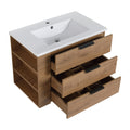 30 Inch Bathroom Vanity With Top G BVB01430LIMO 3-imitative oak-plywood