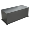 Storage Chest Trunk, Lift Top Wood Box For Entryway Bench Organizer Home Furniture, Black Black Particle Board