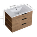 30 Inch Bathroom Vanity With Top G BVB01430LIMO 3-imitative oak-plywood