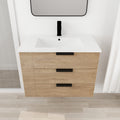 30 Inch Bathroom Vanity With Top G BVB01430LIMO 3-imitative oak-plywood