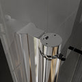 36 In. To 37 3 8 In. X 72 In Semi Frameless Pivot Shower Door In Chrome With Clear Glass Chrome Glass