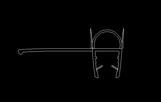 Bottom Sweep Seal Kit Only, 22D03P14 White Plastic