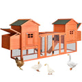 Outdoor Wooden Chicken Coop, 124