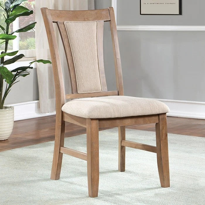 Transitional Set of 2 Side Chairs Natural Tone And natural-dining room-modern-transitional-dining