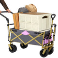 Collapsible Folding Wagon With Removable Canopy,