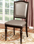 Transitional Set of 2 Side Chairs Dark Walnut Pewter pewter-dining room-modern-transitional-dining