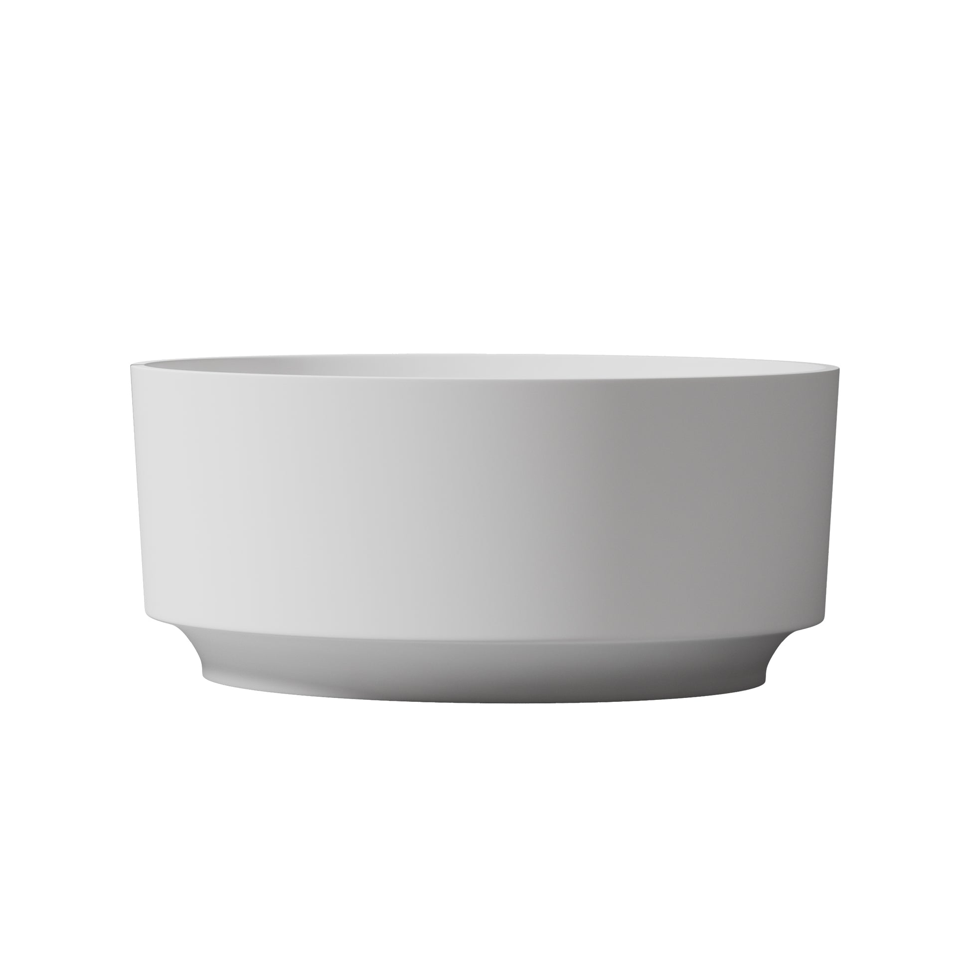 49Inch Round Solid Surface Bathtub White Solid Surface