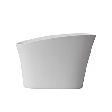 51" Small Size Solid Surface Stone Bathroom Freestand Bathtub White Solid Surface