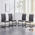 Table And Chair Set, 1 Table With 6 Black Chairs. 0.4 