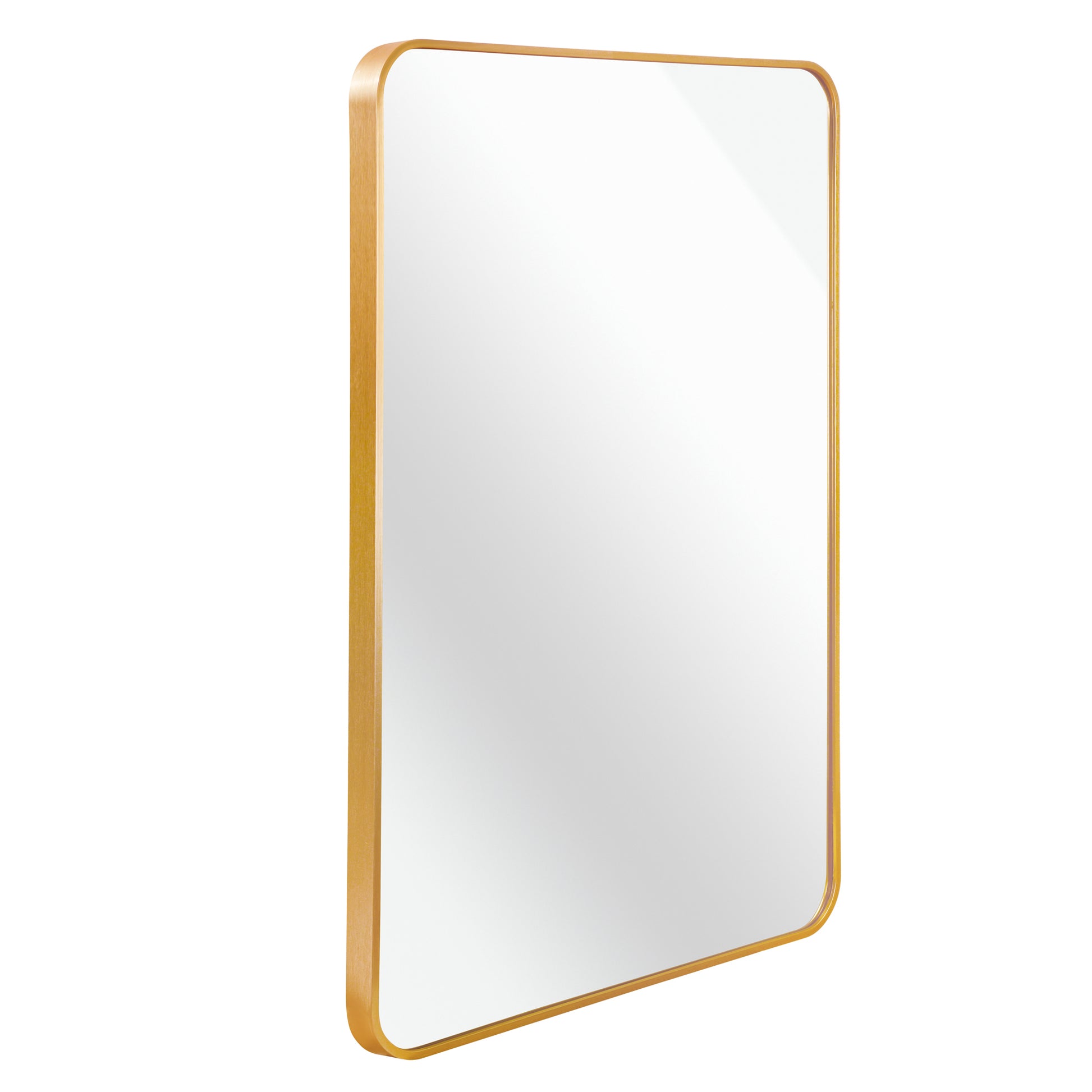 Gold 24 "x32" Rectangular Bathroom Wall Mirror gold-classic-mdf+glass-aluminium alloy