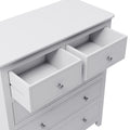 White Solid Wood 5 Pieces Full Bedroom Sets Bed Nightstand*2 Chest Dresser Old Sku:Bs515100Aak Full White 5 Piece Set Solid Wood