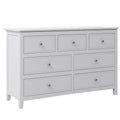 White Solid Wood 5 Pieces Full Bedroom Sets Bed Nightstand*2 Chest Dresser Old Sku:Bs515100Aak Full White 5 Piece Set Solid Wood