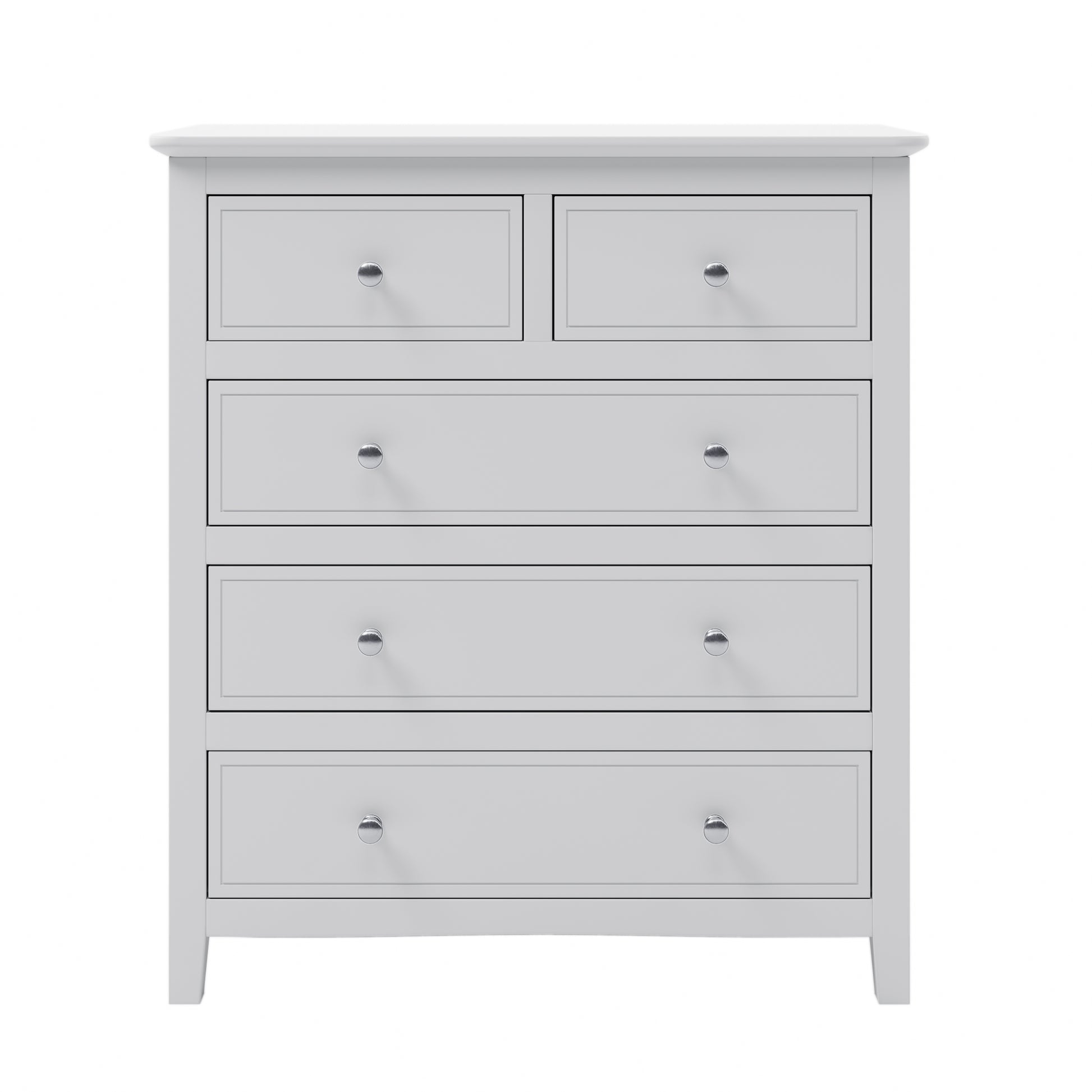 5 Drawers Solid Wood Chest In White Old Sku:Wf283150Aak White Solid Wood