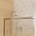 60 in. x 70 in. Traditional Sliding Shower Door in chrome-glass