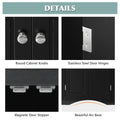 Black Triangle Bathroom Storage Cabinet With Adjustable Shelves, Freestanding Floor Cabinet For Home Kitchen Black Mdf