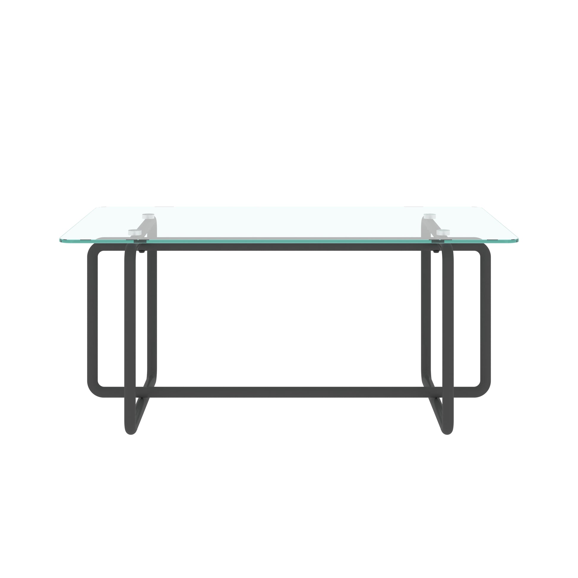 Modern Tempered Glass Tea Table Coffee Table, Table For Living Room,Transparent Transparent Tempered Glass
