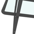 Modern Tempered Glass Tea Table Coffee Table, Table For Living Room,Transparent Transparent Tempered Glass