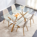 Large Modern Minimalist Rectangular Glass Dining Table For 6 8 With 0.39