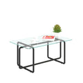 Modern Tempered Glass Tea Table Coffee Table, Table For Living Room,Transparent Transparent Tempered Glass