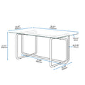 Modern Tempered Glass Tea Table Coffee Table, Table For Living Room,Transparent Transparent Tempered Glass