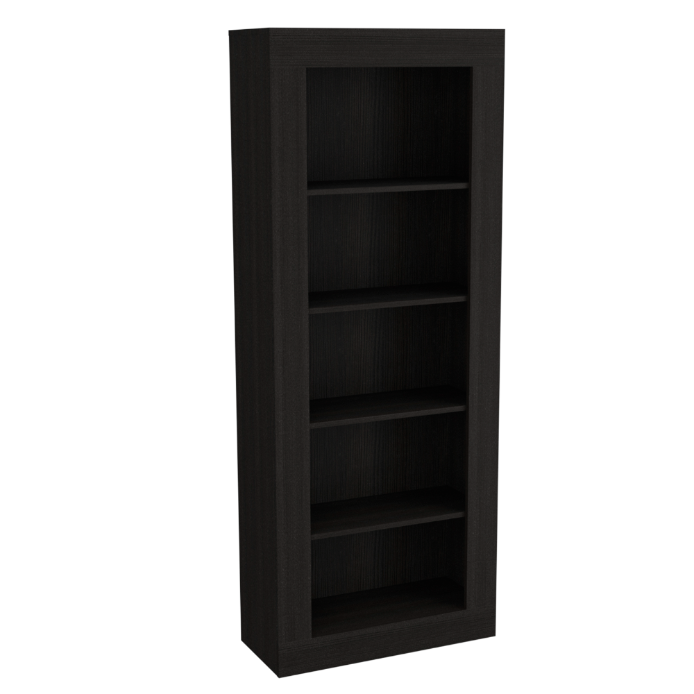 Andina Bookcase, Vertical Design, Five Shelves Black Black Primary Living Space Shelves Included Modern Particle Board Particle Board