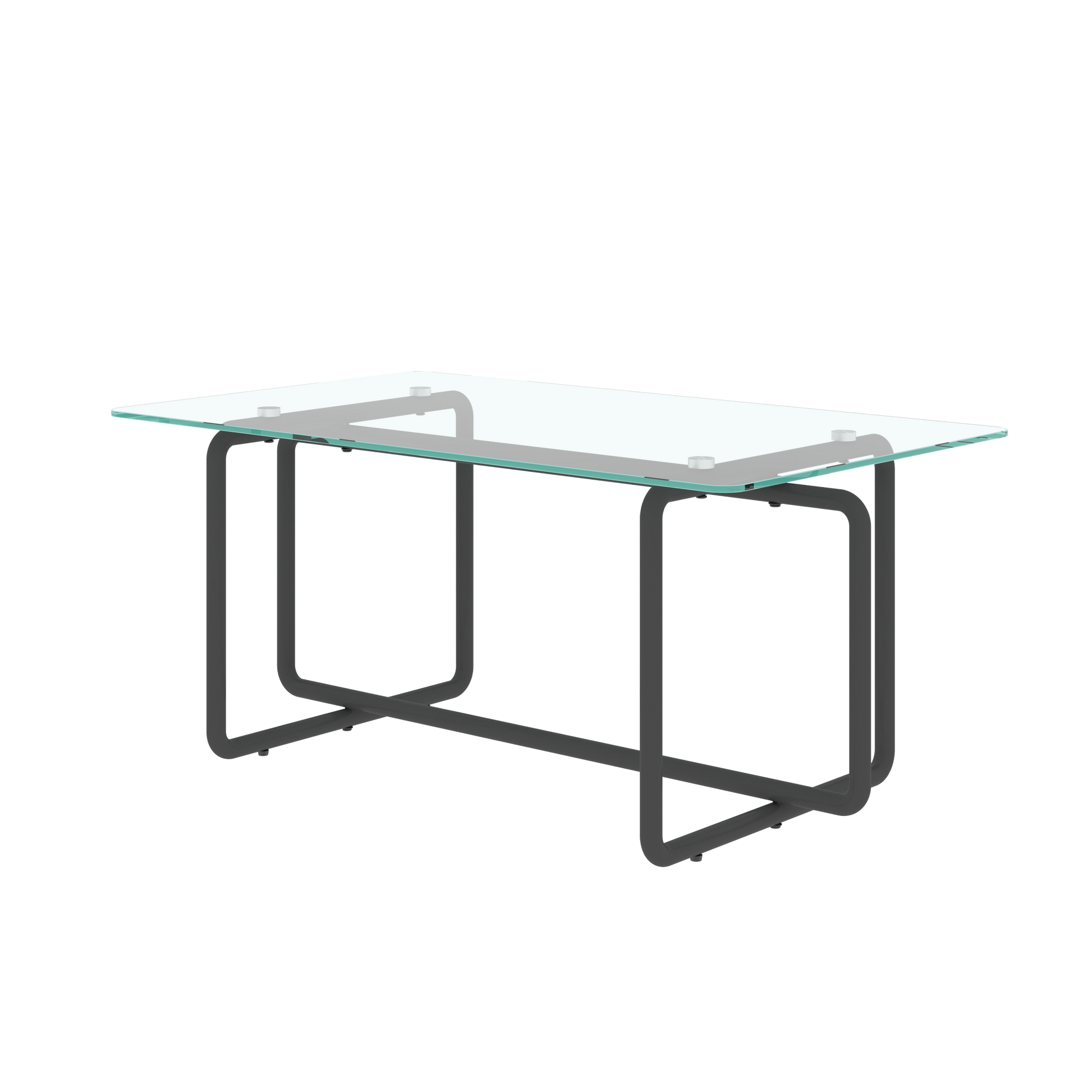 Modern Tempered Glass Tea Table Coffee Table, Table For Living Room,Transparent Transparent Tempered Glass