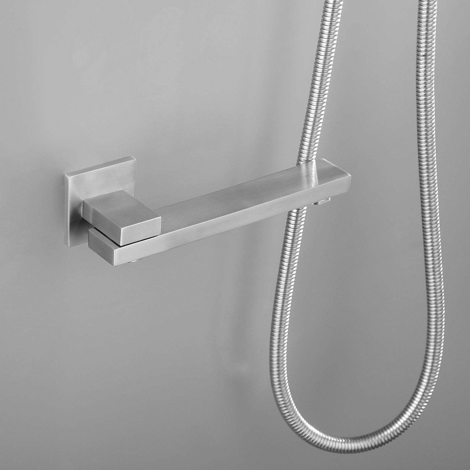 Shower System 10 Inch Square Bathroom Luxury Rain brushed nickel-brass