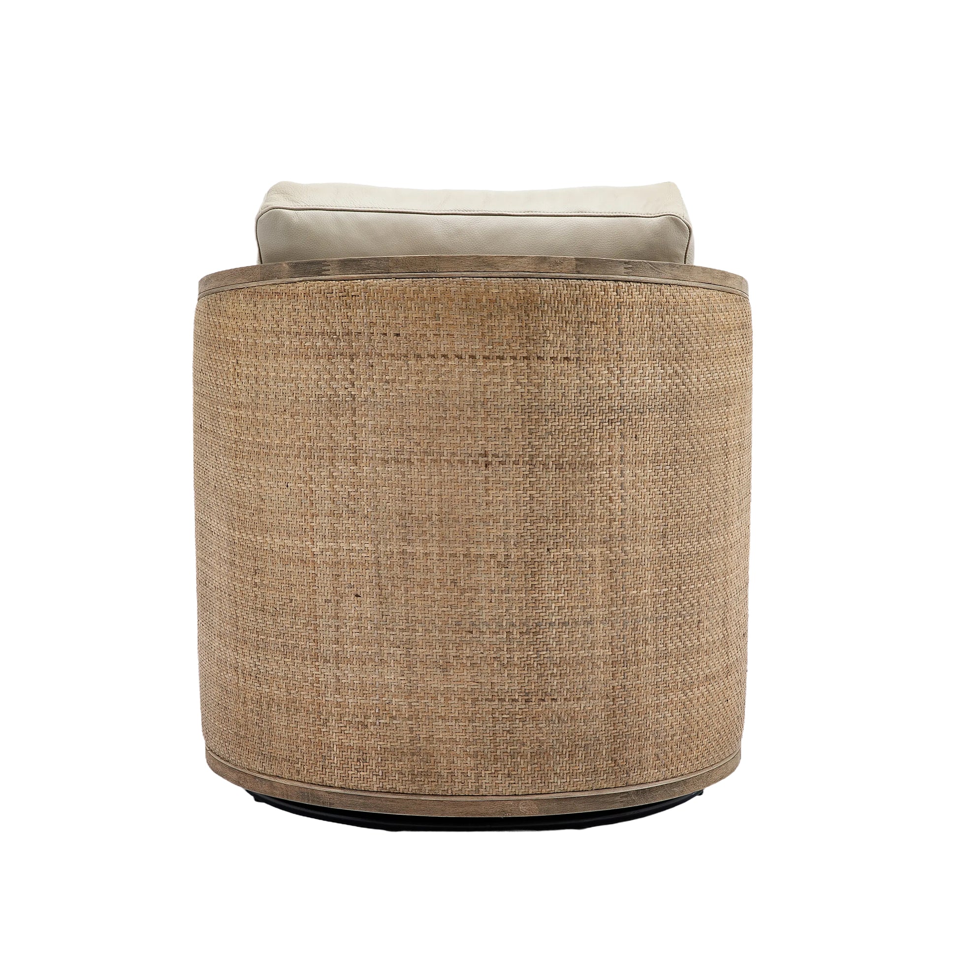 Coolmore Swivel Barrel Chair, Comfy Round Accent Sofa Chair For Living Room, 360 Degree Swivel Barrel Club Chair, Leisure Arm Chair For Nursery, Hotel, Bedroom, Office, Lounge Oyster Grey Leather