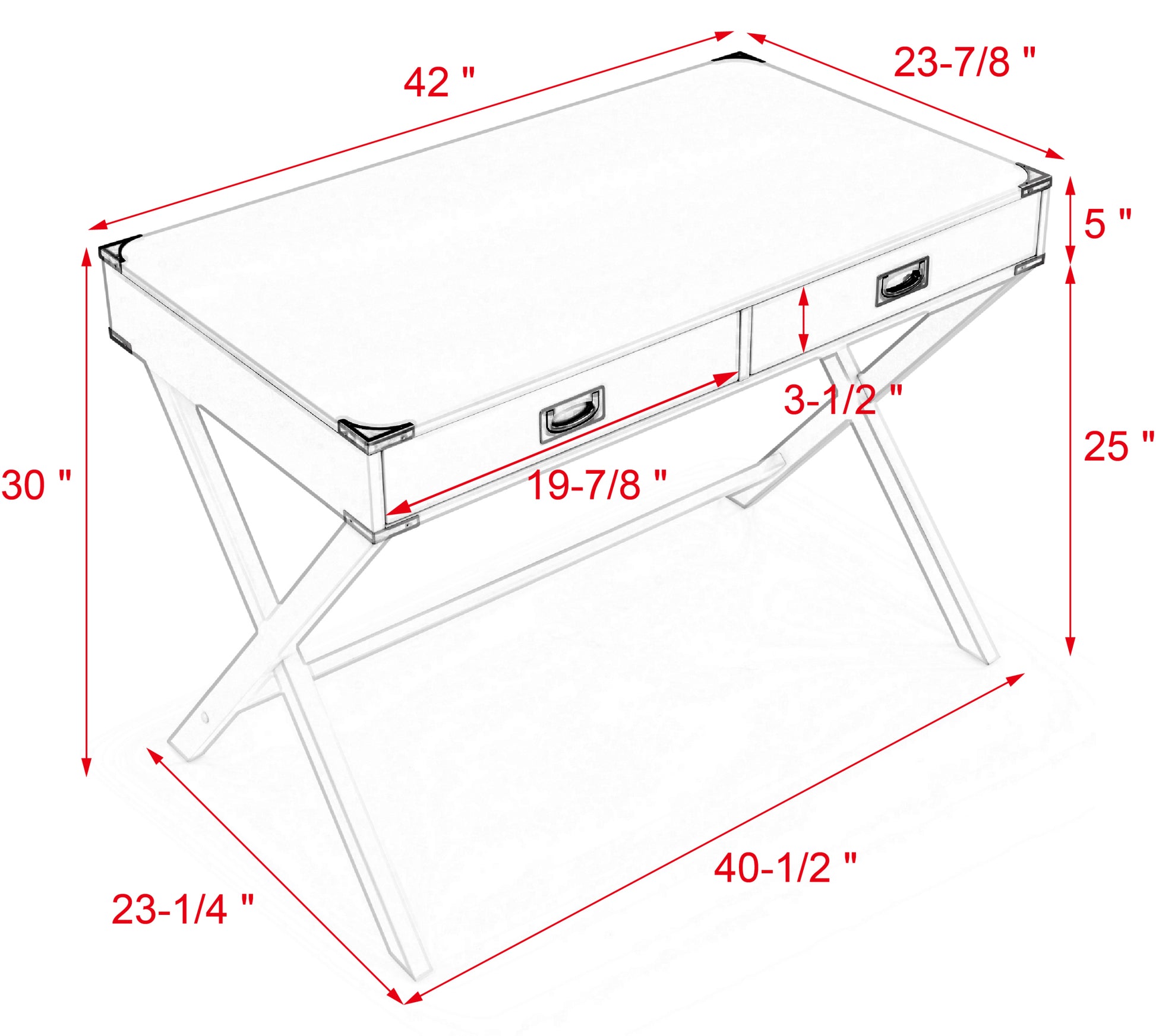 Computer Desk With Storage,Solid Wood Desk With Drawers, Modern Study Table For Home Office,Small Writing White Solid Wood Mdf