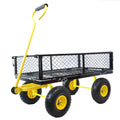 Wagon Cart Garden Cart Trucks Make It Easier To Transport Firewood Black Metal