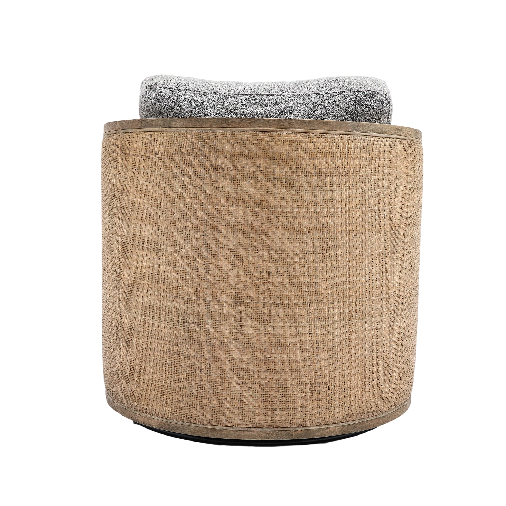 Coolmore Swivel Barrel Chair, Comfy Round Accent Sofa Chair For Living Room, 360 Degree Swivel Barrel Club Chair, Leisure Arm Chair For Nursery, Hotel, Bedroom, Office, Lounge Gray Boucle Gray Foam Boucle