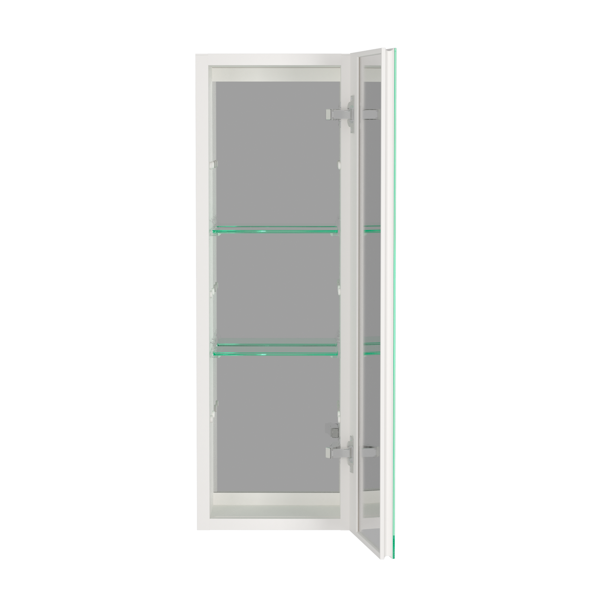 30x10 inch White Medicine Cabinet With Storage white-modern-aluminium