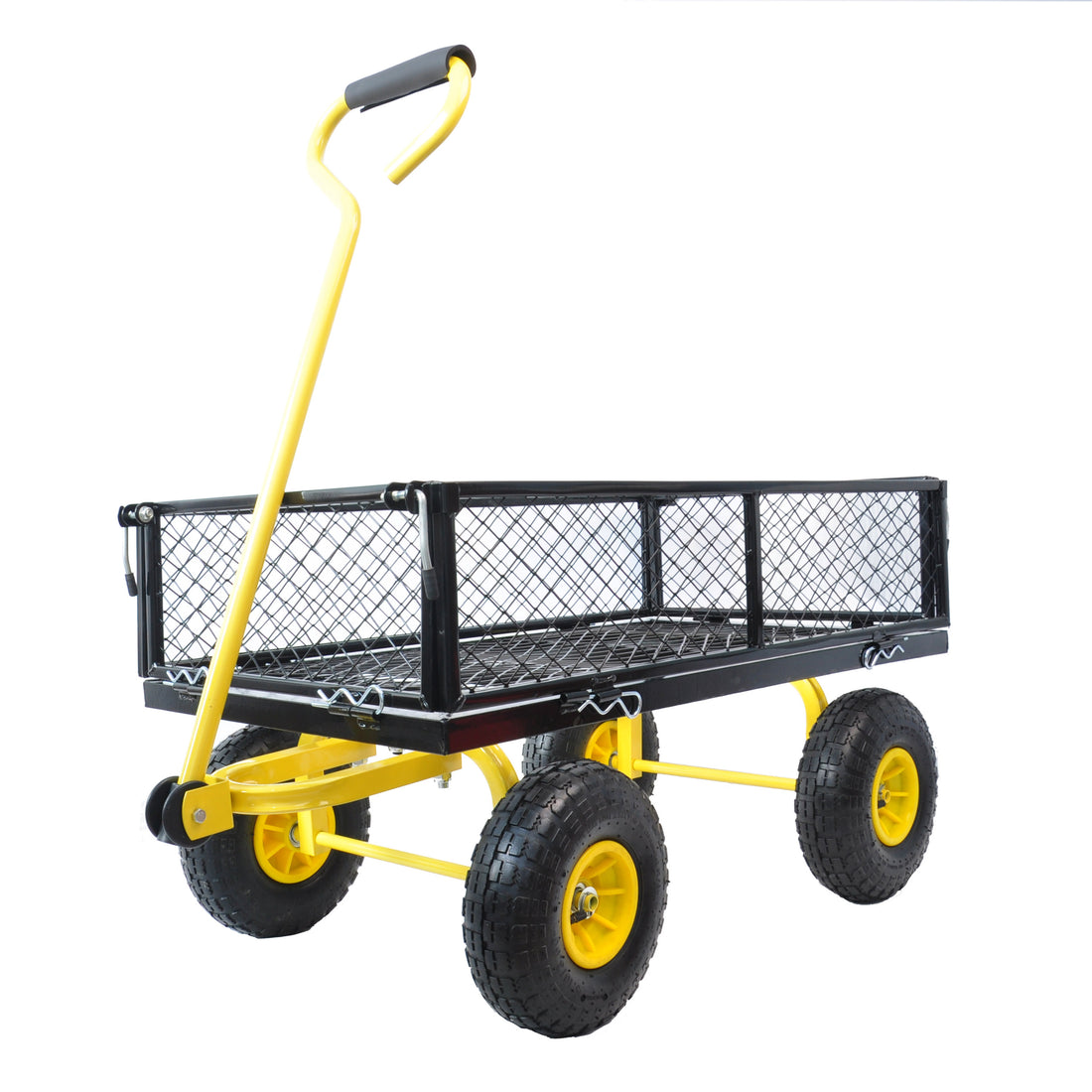 Wagon Cart Garden Cart Trucks Make It Easier To Transport Firewood Black Metal