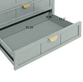 3 Drawer Cabinet, American Furniture,Suitable For Bedroom, Living Room, Study Light Gray Mdf