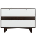 Solid Wood Spray Painted Drawer Dresser Bar,Buffet Tableware Cabinet Lockers Buffet Server Console Table Lockers, Retro Round Handle, Applicable To The Dining Room, Living Room,Kitchen Corridor Auburn 5 Or More Drawers Auburn Primary Living Space Classic