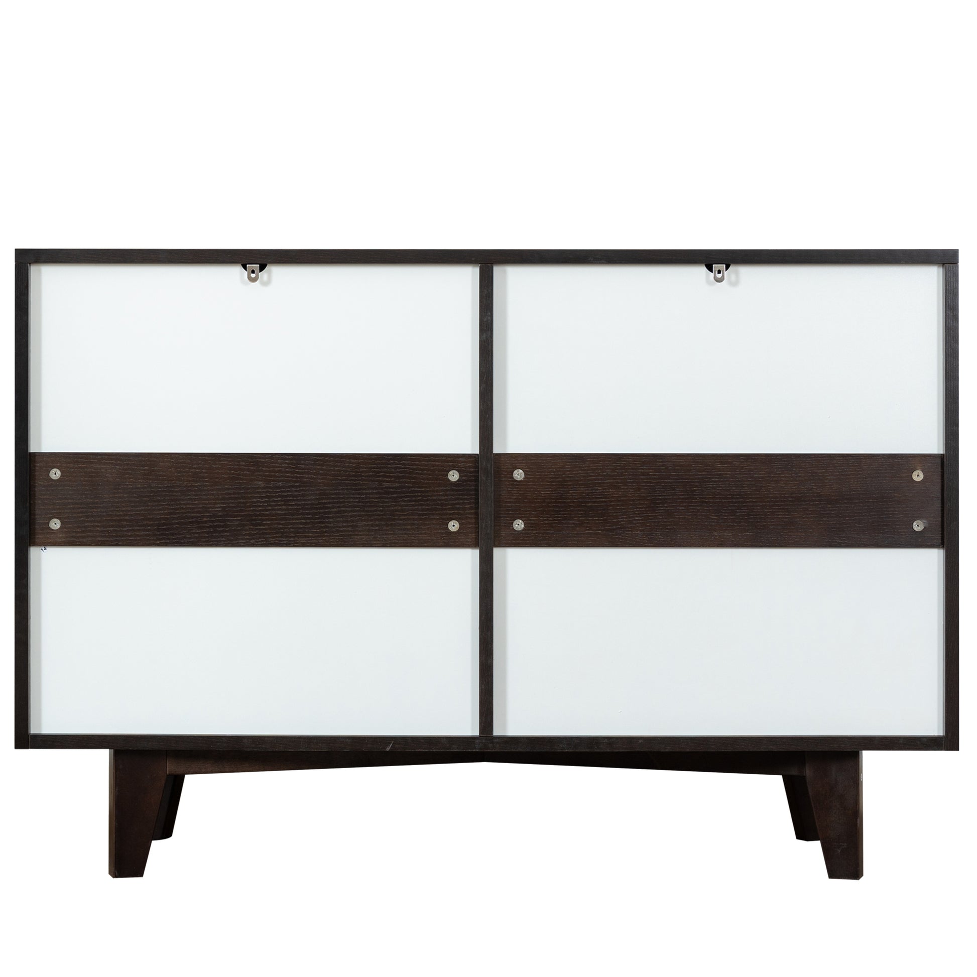 Solid Wood Spray Painted Drawer Dresser Bar,Buffet Tableware Cabinet Lockers Buffet Server Console Table Lockers, Retro Round Handle, Applicable To The Dining Room, Living Room,Kitchen Corridor Auburn 5 Or More Drawers Auburn Primary Living Space Solid