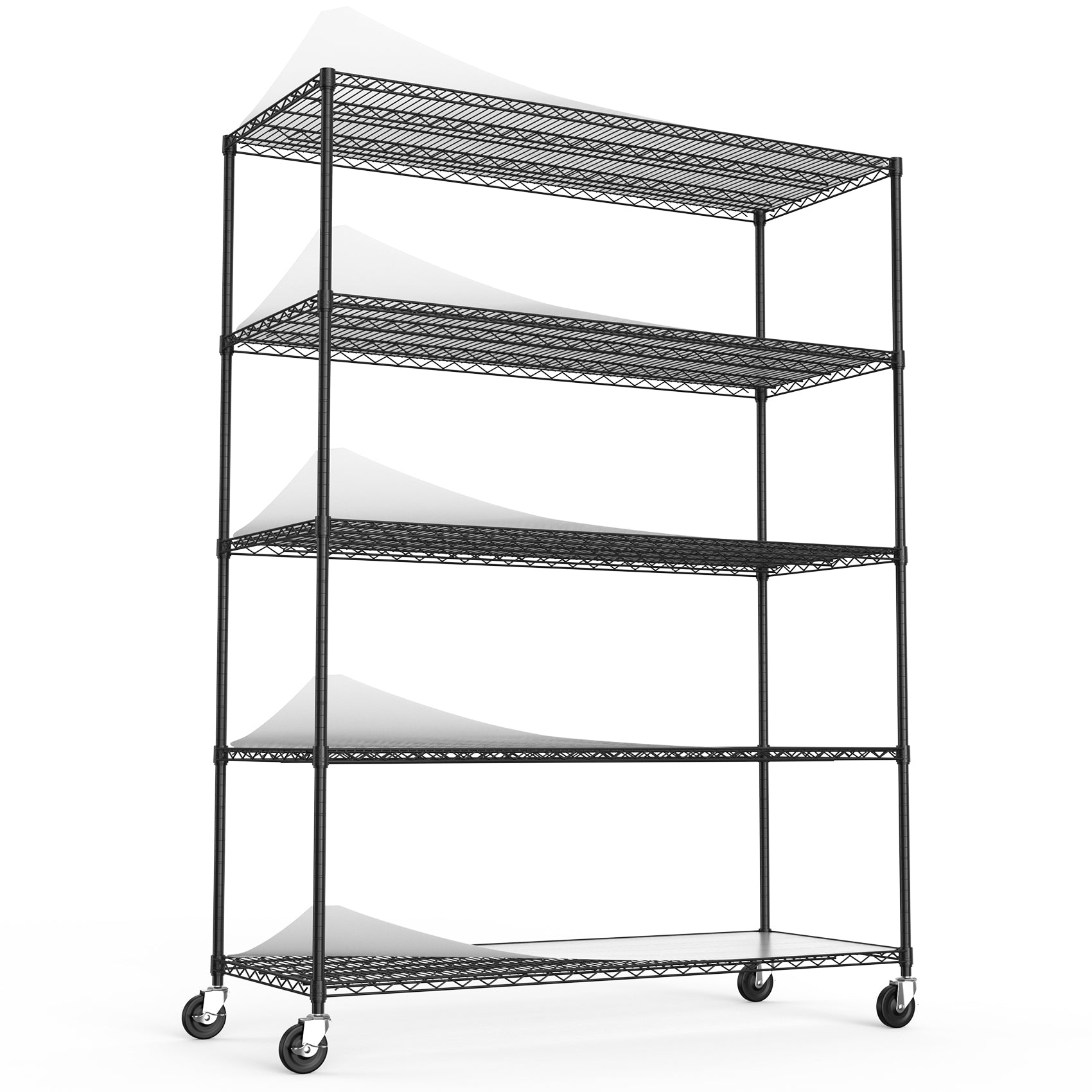 Adjsutable Rack 5 Tier 7500Lbs Heavy Duty Adjustable Storage Rack Metal Shelf Wire She