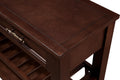 Console Sofa Table with 2 Storage Drawers and 2 Tiers espresso-pine
