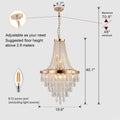 Same As W1340102274 L5004 Gold Crystal Chandeliers,Large Contemporary Luxury Ceiling Lighting For Living Room Dining Room Bedroom Hallway Bulbs Not Included Gold Crystal Iron