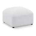 Ottoman For Modular Sofa White Foam