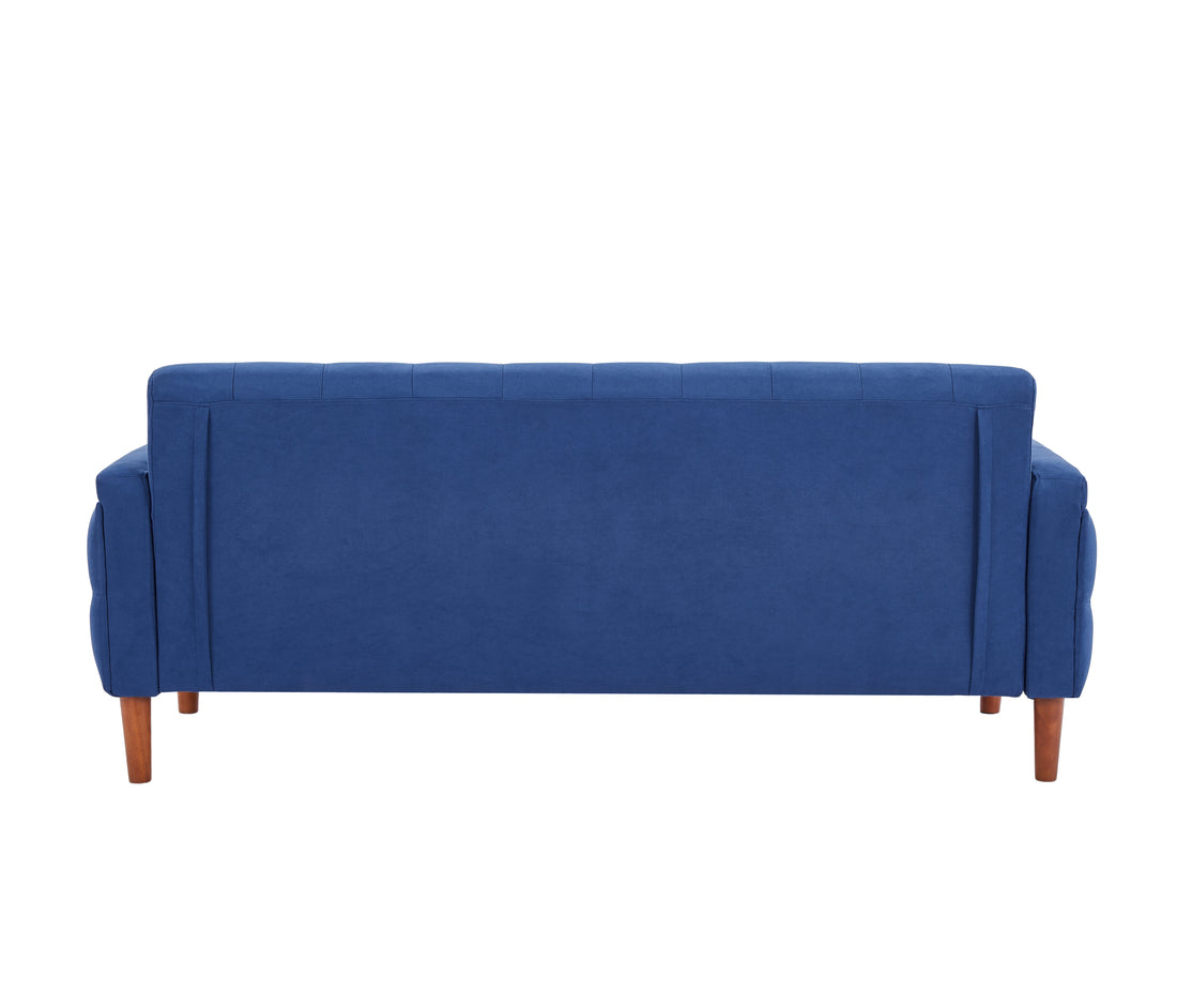 2047 Three Seat Sofa Blue Blue Linen